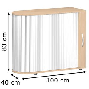 Produktbild für Rollladenschrank Geramöbel Flex, S-382101-SB, aus Holz