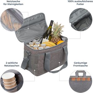 Produktbild für Kühltasche Rivacase 5726, Torngat, grau, faltbar