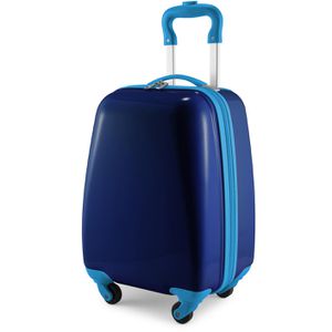 Hauptstadtkoffer Reisekoffer for Kids, Hartschale, 47cm – blau, Trolley, Böttcher 24 Liter, AG 4 Rollen