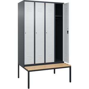 Produktbild für Spind CP-Möbel Classic PLUS, lichtgrau