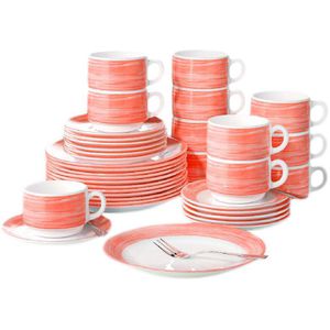 Tafelservice Arcoroc Brush, Hartglas, rot