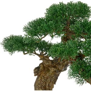 Produktbild für Kunstpflanze Creativ-green Bonsai Zeder, für außen
