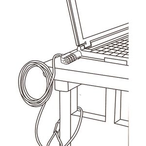 Produktbild für Notebookschloss LogiLink NBS002