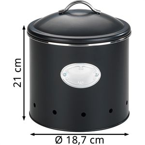 Produktbild für Vorratsdose Wenko Nero 54069100, aus Metall