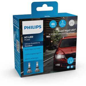Produktbild für Auto-Lampe Philips Ultinon Pro6000 Standard, 5800 Kelvin, H7
