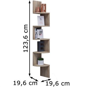 Produktbild für Wandregal VCM Mintis, 915148, sonoma eiche