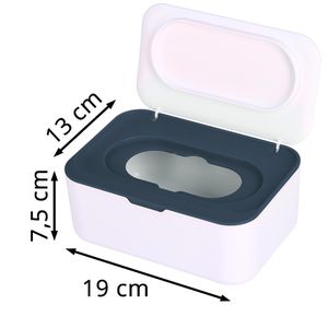 Produktbild für Feuchttücherbox Böttcher-AG weiß / blau