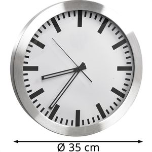 Produktbild für Wanduhr Alco 190, Aluminium, analog, Quarzuhr