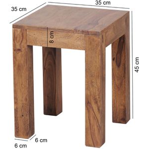 Produktbild für Couchtisch Wohnling Mumbai, WL1.588, aus Massivholz, sheesham