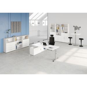 Produktbild für Kombischrank Hammerbacher Serie 9 Advanced, weiß