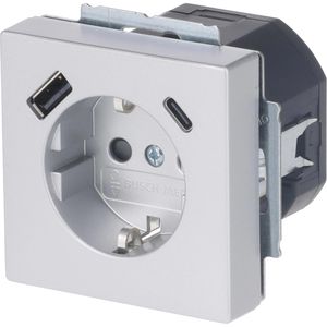 Produktbild für Steckdose Busch-Jaeger Plattform 63, 20EUCB2USBAC-83 Unterputz