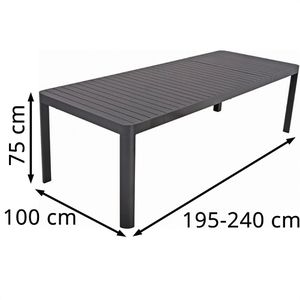 Produktbild für Gartentisch Garden-Pleasure AMIRA, Aluminium