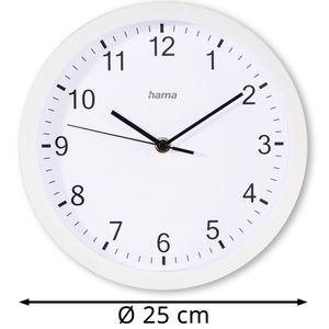 Produktbild für Wanduhr Hama Elba, Kunststoff, analog, Quarzuhr