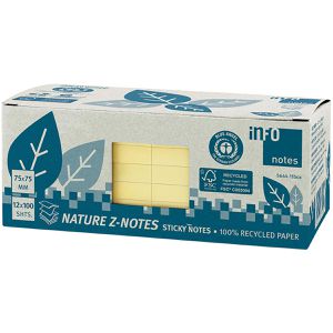 Produktbild für Haftnotizen Info Nature Z-Notes, 5644-11box, gelb