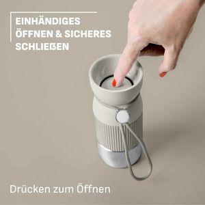 Produktbild für Thermobecher Emsa beYou Cup Mug N2194500, hellgrau