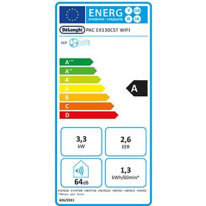 Produktbild für Klimagerät DeLonghi PAC EX130 CSTWIFI, 13000 BTU/h