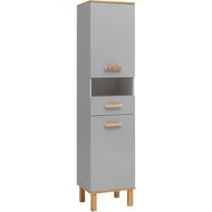 Badschrank Schildmeyer Padua 148832, mit 4 Füßen, platingrau