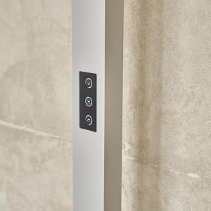 Produktbild für Stehlampe LEDmaxx Linus Up&amp;Down LED, silber, 195 cm