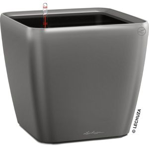 Produktbild für Übertopf Lechuza QUADRO LS 21, anthrazit metallic, 23x21x23cm