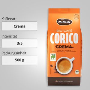 Produktbild für Kaffee Minges Corico Crema, BIO