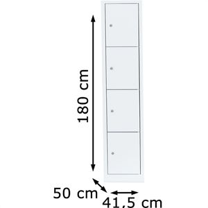 Produktbild für Schließfachschrank ClassiX X-523417, weiß