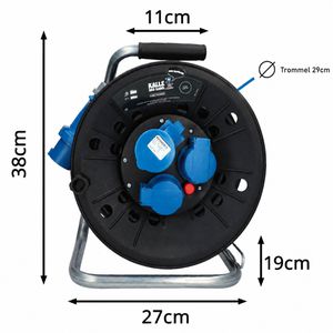 Produktbild für Kabeltrommel Kalle-das-Kabel Camping H07RN-F, 25 m