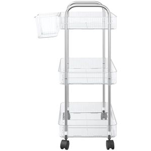 Produktbild für Küchenwagen vidaXL 4012378, transparent / silber