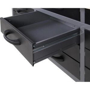 Produktbild für Werkbank Ondis24 Karsten, schwarz, 4-teilig