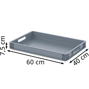 Produktbild für Eurobox AUER EG 64/75, grau, 15 Liter
