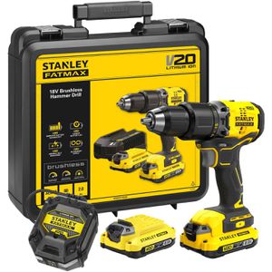 Produktbild für Akku-Schlagbohrschrauber Stanley FATMAX V20, SFMCD715D2K-QW