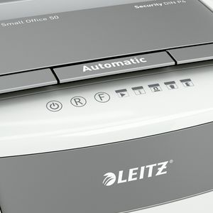 Produktbild für Aktenvernichter Leitz 8035 IQ Autofeed Small Office 50, weiß