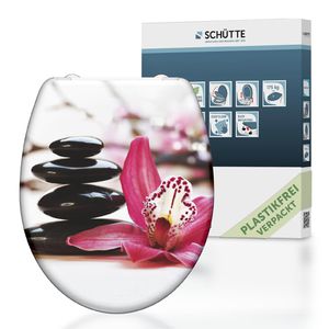 Produktbild für WC-Sitz Schütte Wellyness 82376, oval, aus Duroplast