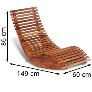 Produktbild für Sonnenliege vidaXL 42652, aus Holz