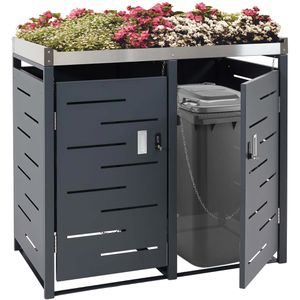 Mülltonnenbox Mendler HWC-H40, Metall