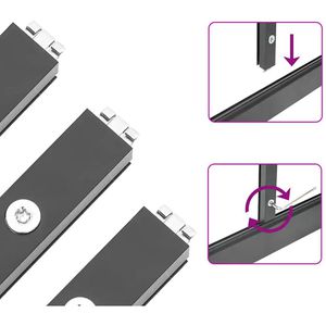 Produktbild für Gewächshaus vidaXL 4005827, 1,93 m² Fläche