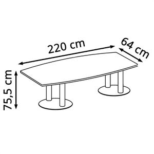 Produktbild für Konferenztisch Hammerbacher KT22S