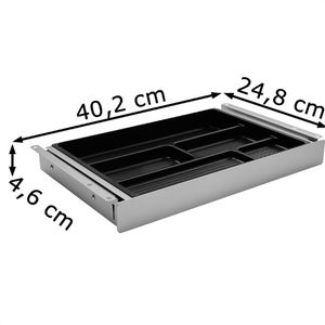 Produktbild für Unterbau-Schublade PJ-Production 4016-9006, aus Metall