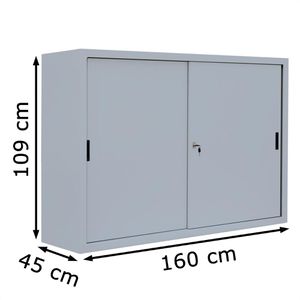 Produktbild für Schiebetürenschrank Lüllmann 550150, Metall