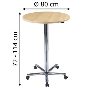 Produktbild für Stehtisch Hammerbacher ST08, ahorn