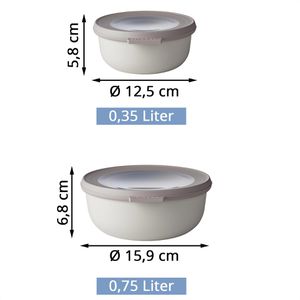 Produktbild für Frischhaltedose Mepal Cirqula rund, aus Kunststoff