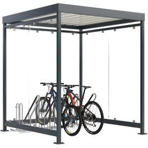 Produktbild für Fahrradunterstand WSM Economy Köln Bike K2 4702 XBF, anthrazit