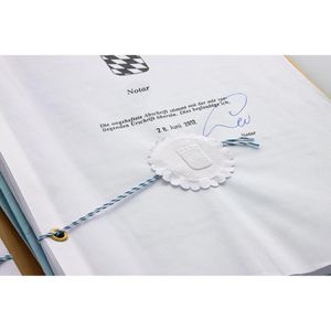 Produktbild für Urkundengarn csk-kontorbedarf blau/weiß, 1 mm