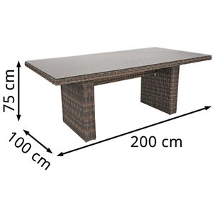 Produktbild für Gartentisch Garden-Pleasure BORDEAUX, Kunststoff