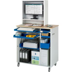 Produktbild für Computerschrank Rau adlatus Modell 2665, lichtgrau