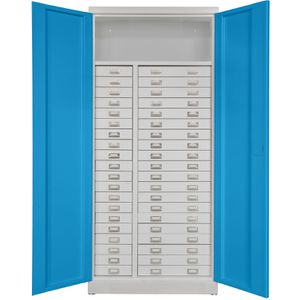 Produktbild für Werkzeugschrank ADB 41651, aus Metall, grau / lichtblau