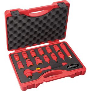 Produktbild für Steckschlüssel Vigor V3343 VDE, 14-teilig