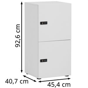 Produktbild für Schließfachschrank Möbelpartner Locked, weiß