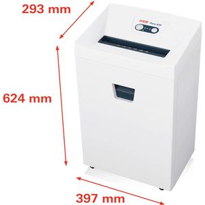 Produktbild für Aktenvernichter HSM Pure 420, 2343111, weiß, mit Rollen