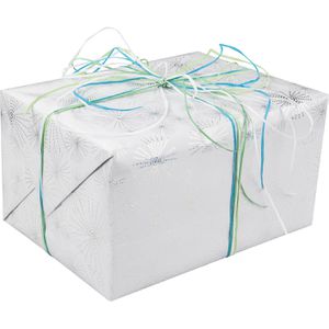 Produktbild für Geschenkband Präsent Raffia Multicolour, türkis