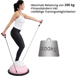 Produktbild für Balance-Ball DH-FitLife Yoga, mit Luftpumpe &amp; Fitnessbändern